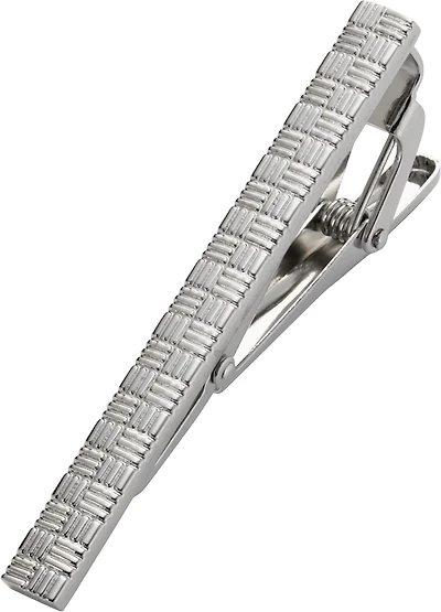 Engraved Woven Tie Bar