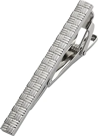 Engraved Woven Tie Bar