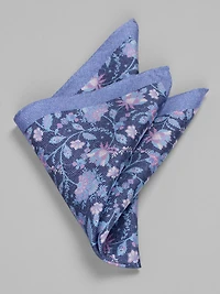 Textural Blooms Silk Pocket Square