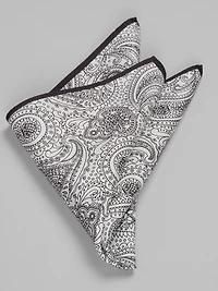 Linear Paisley Pocket Square
