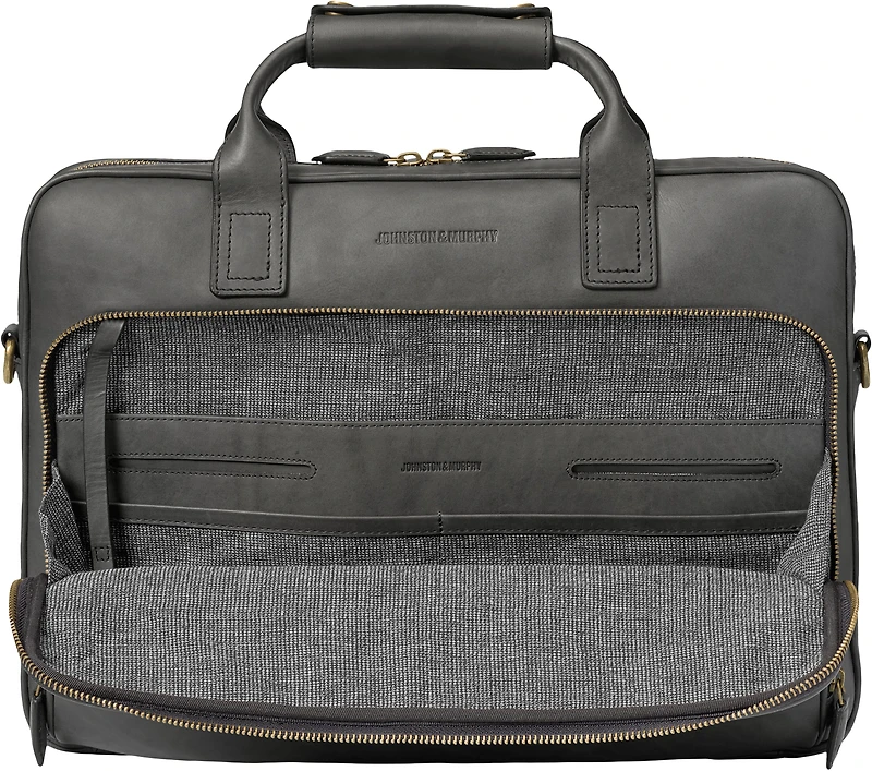 Leather Work Briefcase Laptop Bag