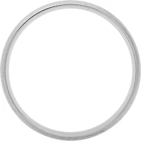 8mm Satin Polished Titanium Band
