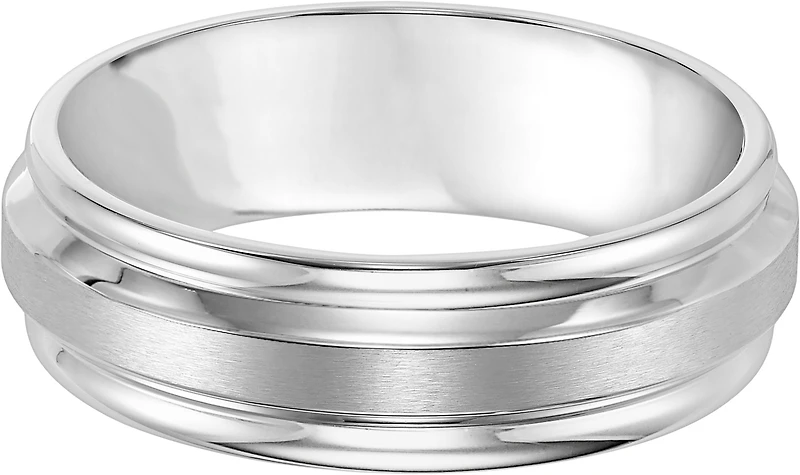 7mm Round Edge Beveled Stainless Steel Band