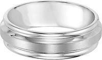 7mm Round Edge Beveled Stainless Steel Band