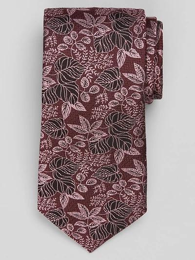 Linear Meandering Floral Tie