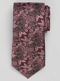 Linear Meandering Floral Tie