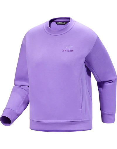 Emblem Fleece Crew Neck Pullover Women's