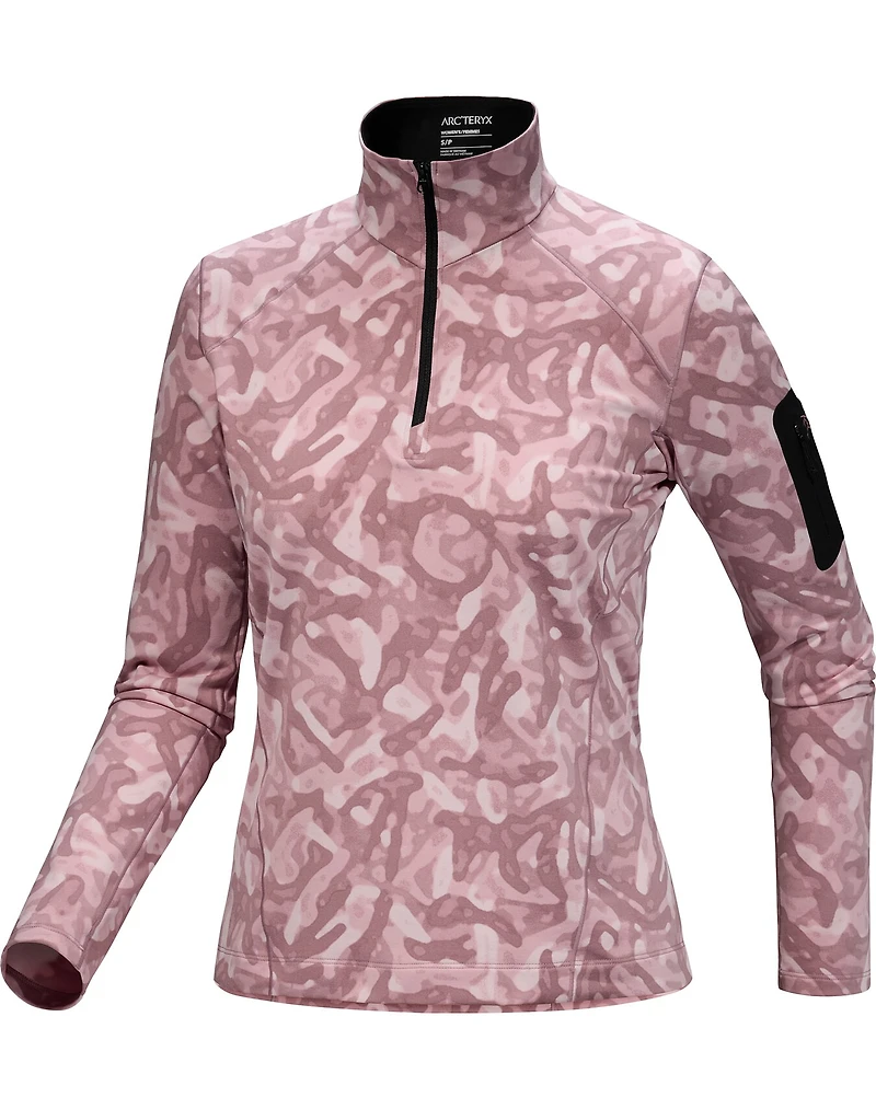 Rho Zip Neck Print Women's