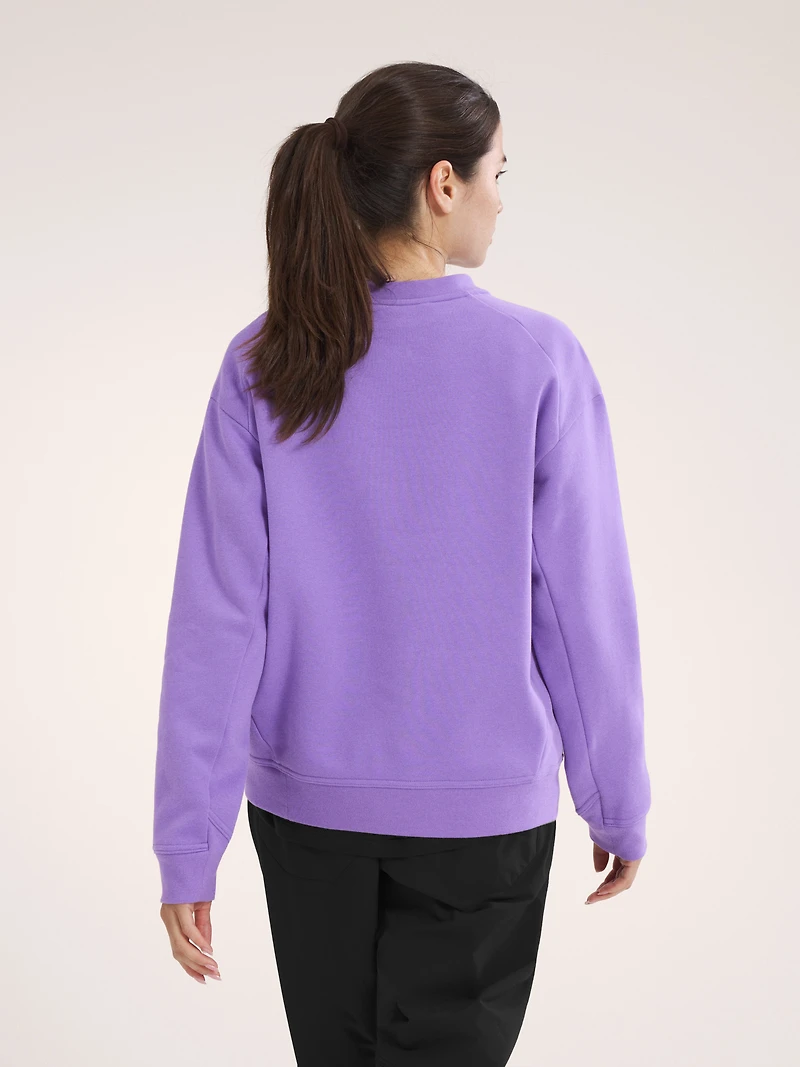 Emblem Fleece Crew Neck Pullover Women's