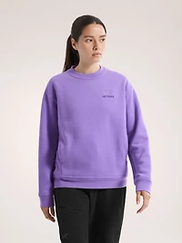 Emblem Fleece Crew Neck Pullover Women's