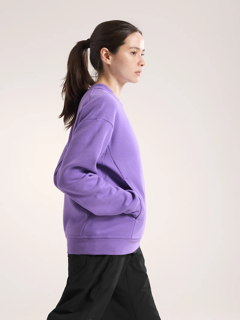 Emblem Fleece Crew Neck Pullover Women's
