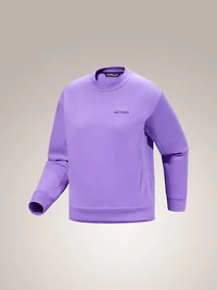 Emblem Fleece Crew Neck Pullover Women's