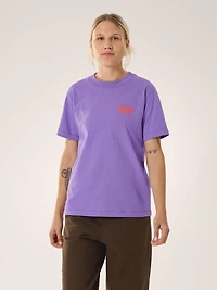 Kragg Cotton Bird Tile Crew Shirt SS Women's