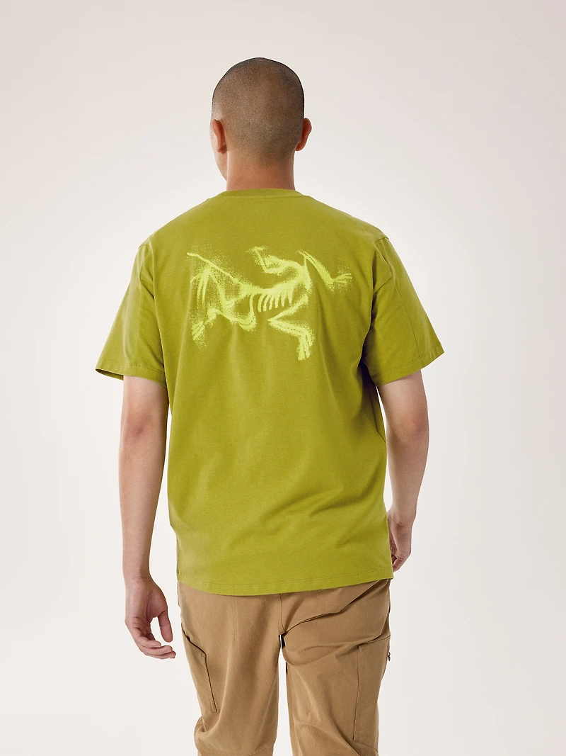 Kragg SL Cotton Blurred Bird Shirt SS Men's