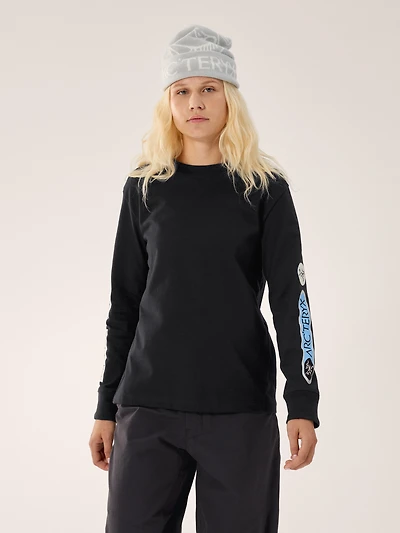 Kragg Cotton Sticker Crew Shirt LS Women's