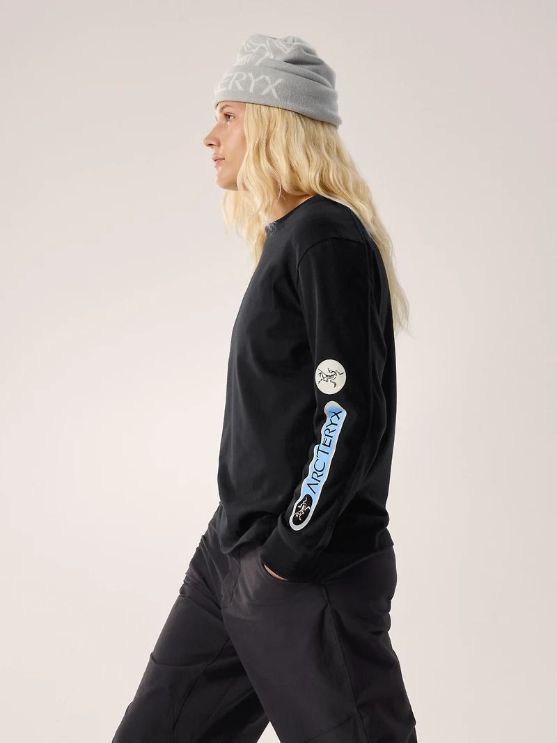 Kragg Cotton Sticker Crew Shirt LS Women's