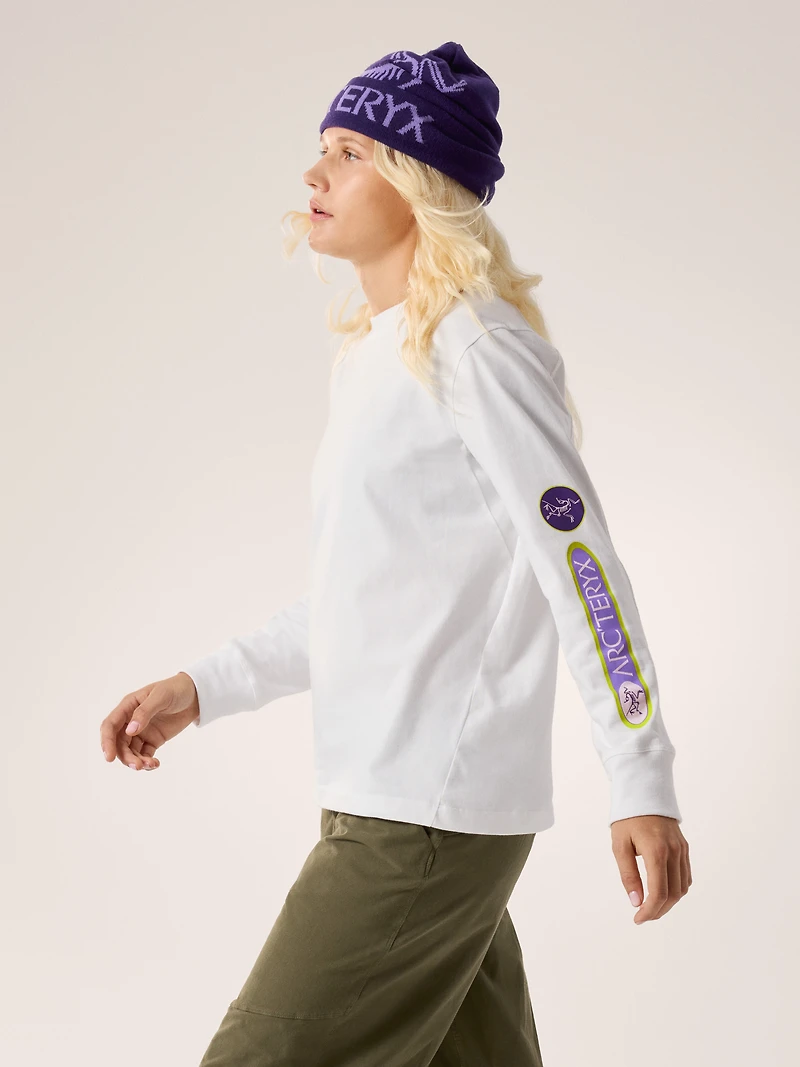 Kragg Cotton Sticker Crew Shirt LS Women's