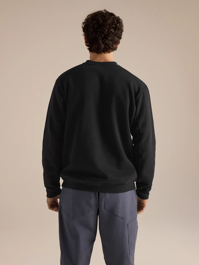 Emblem Fleece Crew Neck Pullover