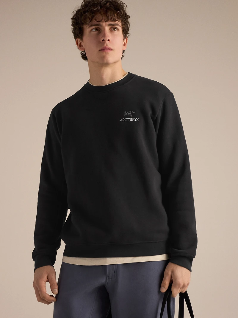 Emblem Fleece Crew Neck Pullover