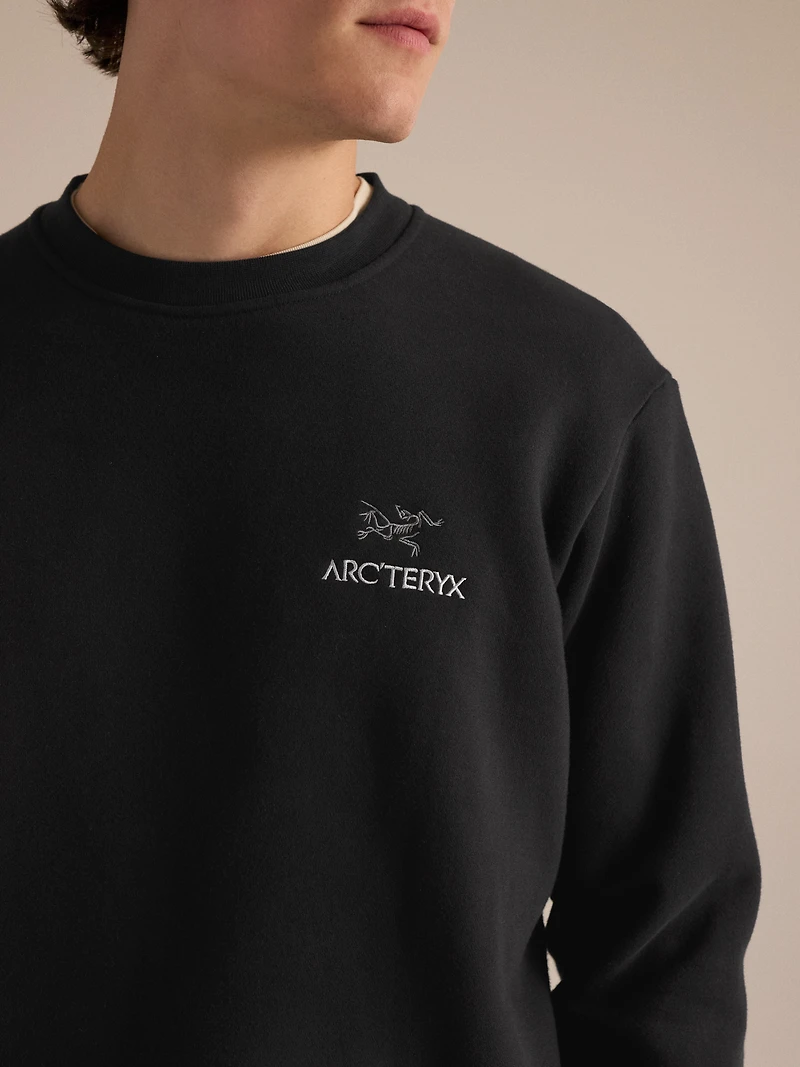 Emblem Fleece Crew Neck Pullover