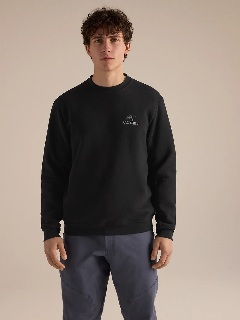 Emblem Fleece Crew Neck Pullover