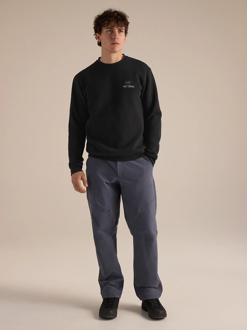 Emblem Fleece Crew Neck Pullover