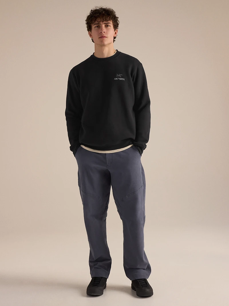 Emblem Fleece Crew Neck Pullover