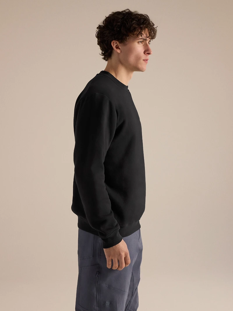 Emblem Fleece Crew Neck Pullover