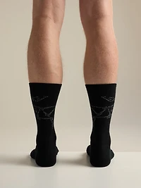 Merino Wool Mid Bird Sock