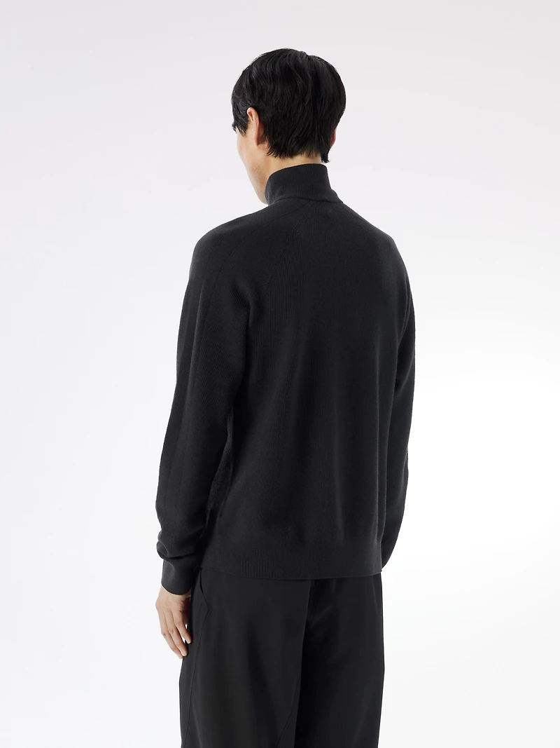 Conic Wool Half Zip Neck
