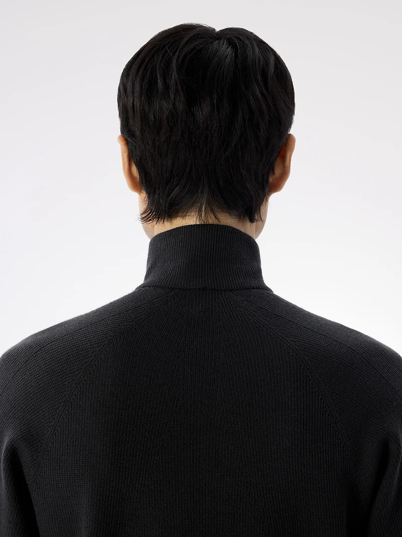 Conic Wool Half Zip Neck