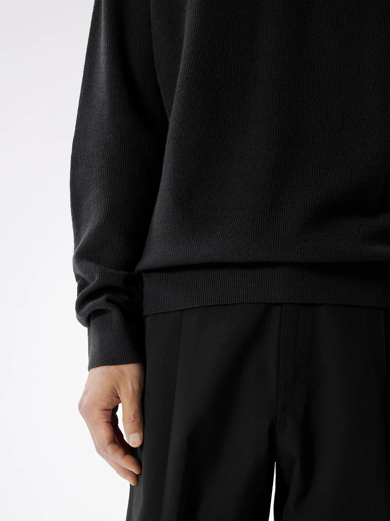 Conic Wool Half Zip Neck