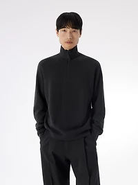 Conic Wool Half Zip Neck
