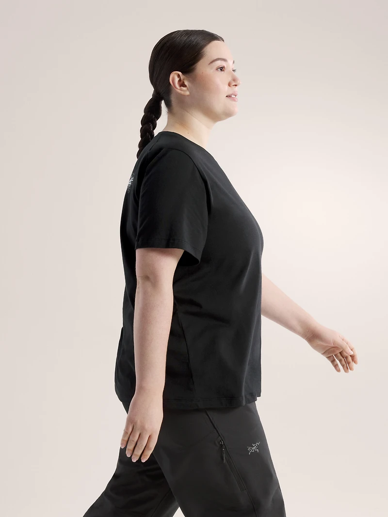 Kragg SL Cotton Blurred Bird Crew Shirt SS Women's