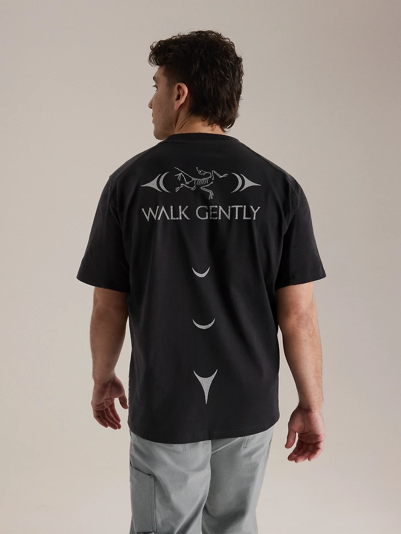 Walk Gently Cotton Salmon Skin Shirt SS Men's