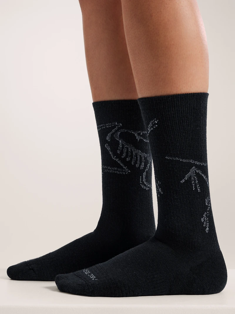 Merino Wool Mid Bird Sock