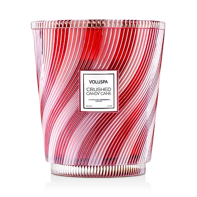 Voluspa Crushed Candy Cane 5 Wick Hearth Candle with Lid