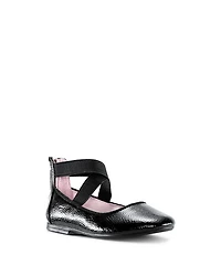 Girls' Marissa Crisscross Strap Ballet Flats - Little Kid