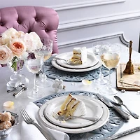 Berry & Thread French Panel Whitewash 4-Piece Setting
