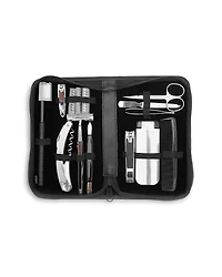 Royce New York Leather Travel & Grooming Toiletry Kit