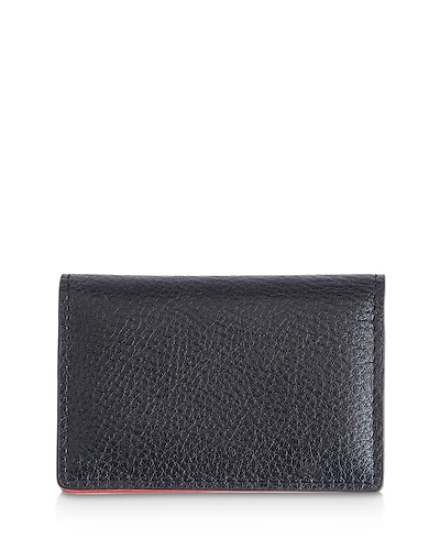 Royce New York Pebbled Leather Card Case