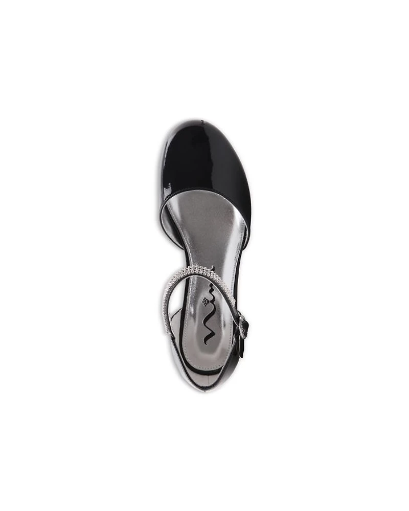 Girls' Cera Embellished D'Orsay Ankle Strap Flats - Little Kid, Big Kid