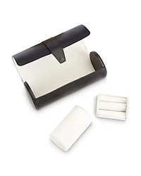 Leather Watch Roll & Cufflink Storage Case
