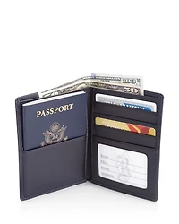 Leather RFID-Blocking Passport Case & Wallet