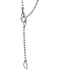 Sterling Silver Caviar Spark Diamond Stick Pendant Necklace, 16"