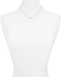 Small Circle Pendant Necklace, 14"