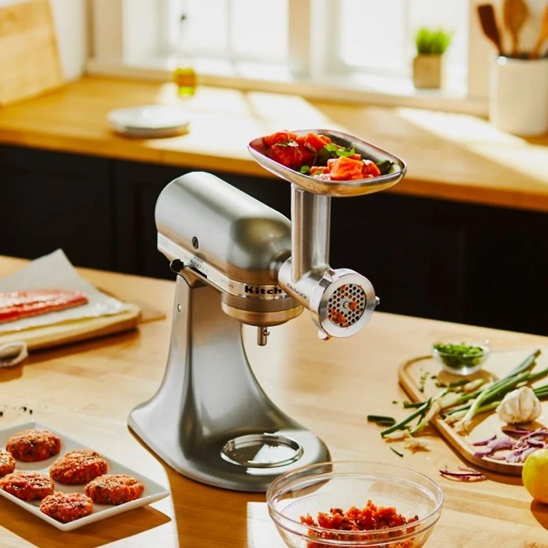 Metal Food Grinder Attachment - #KSMMGA