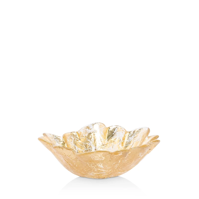 Vietri Moon Glass Leaf Small Bowl