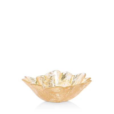 Vietri Moon Glass Leaf Small Bowl