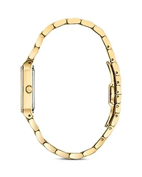 Futuro Quadra Gold-Tone Link Bracelet Watch, 20mm x 32mm